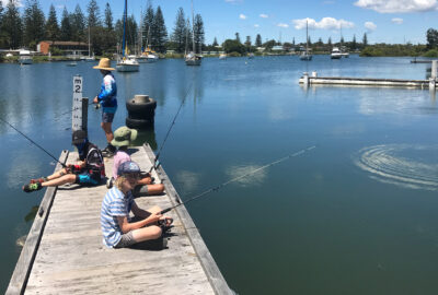 Kids fishing (courtesy of NSW DPIRD - Fisheries)